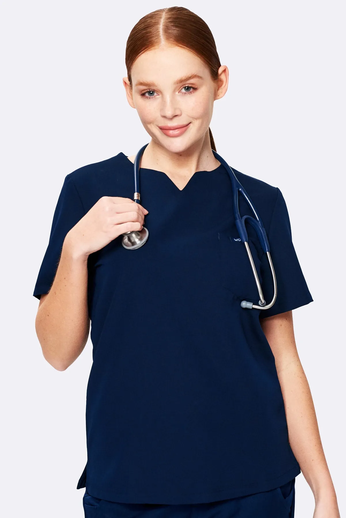 Women's Notch-Neck Tuck Top