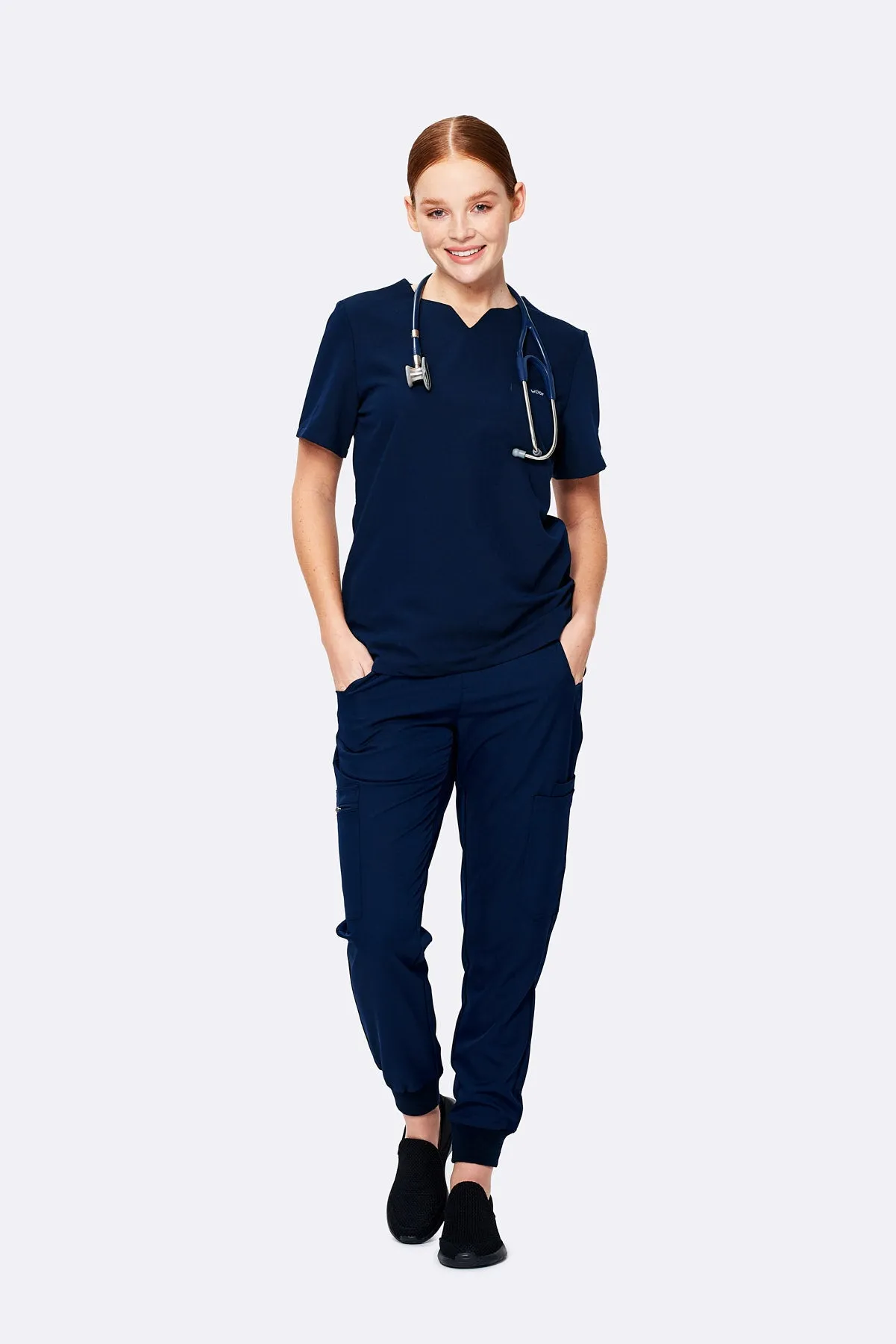 Women's Notch-Neck Tuck Top