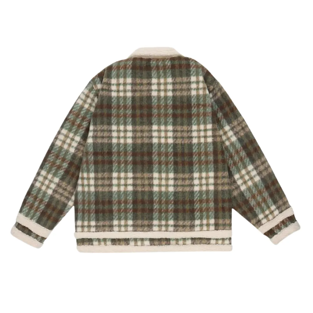 Women's Patchwork Lamb Wool Coat