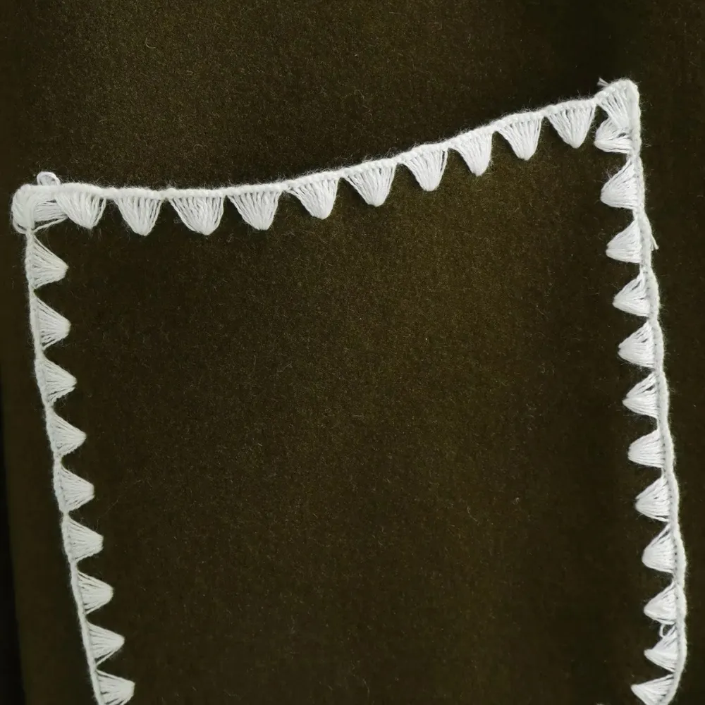 Women's Sarf Patchwork Woolen Coat
