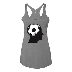 Women's Tank Tops Soccer Ball Brain