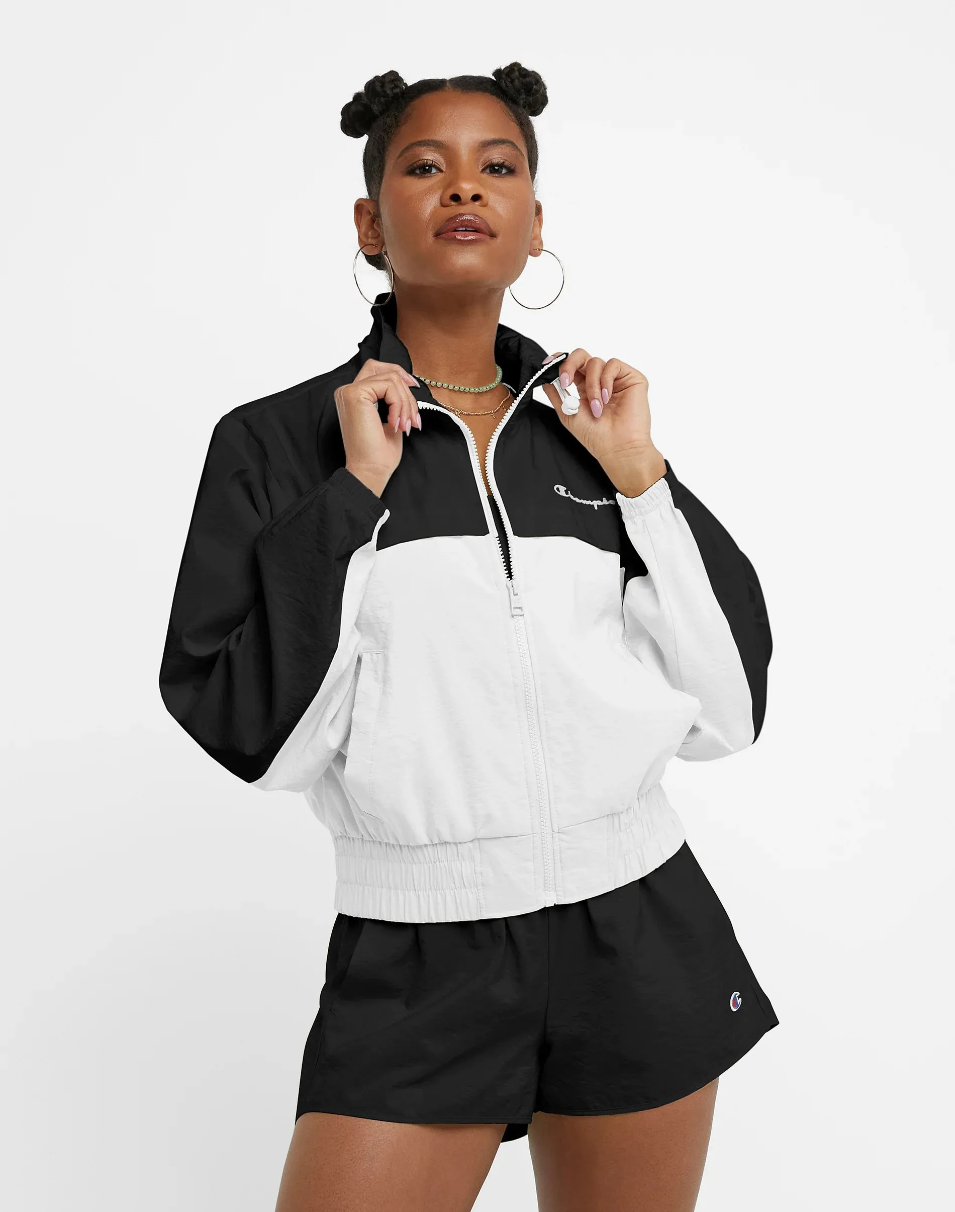 Women's Woven Full Zip Jacket