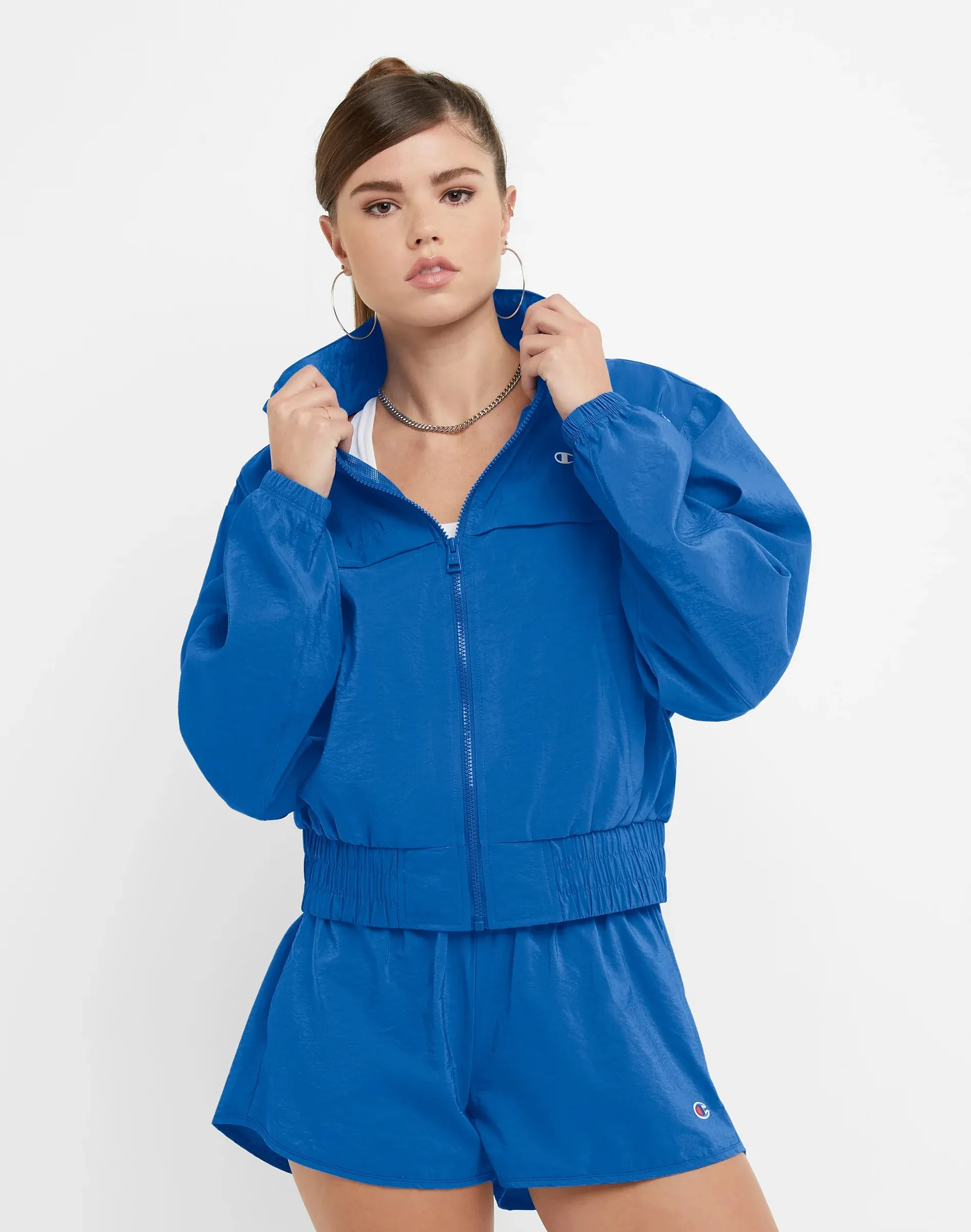 Women's Woven Full Zip Jacket