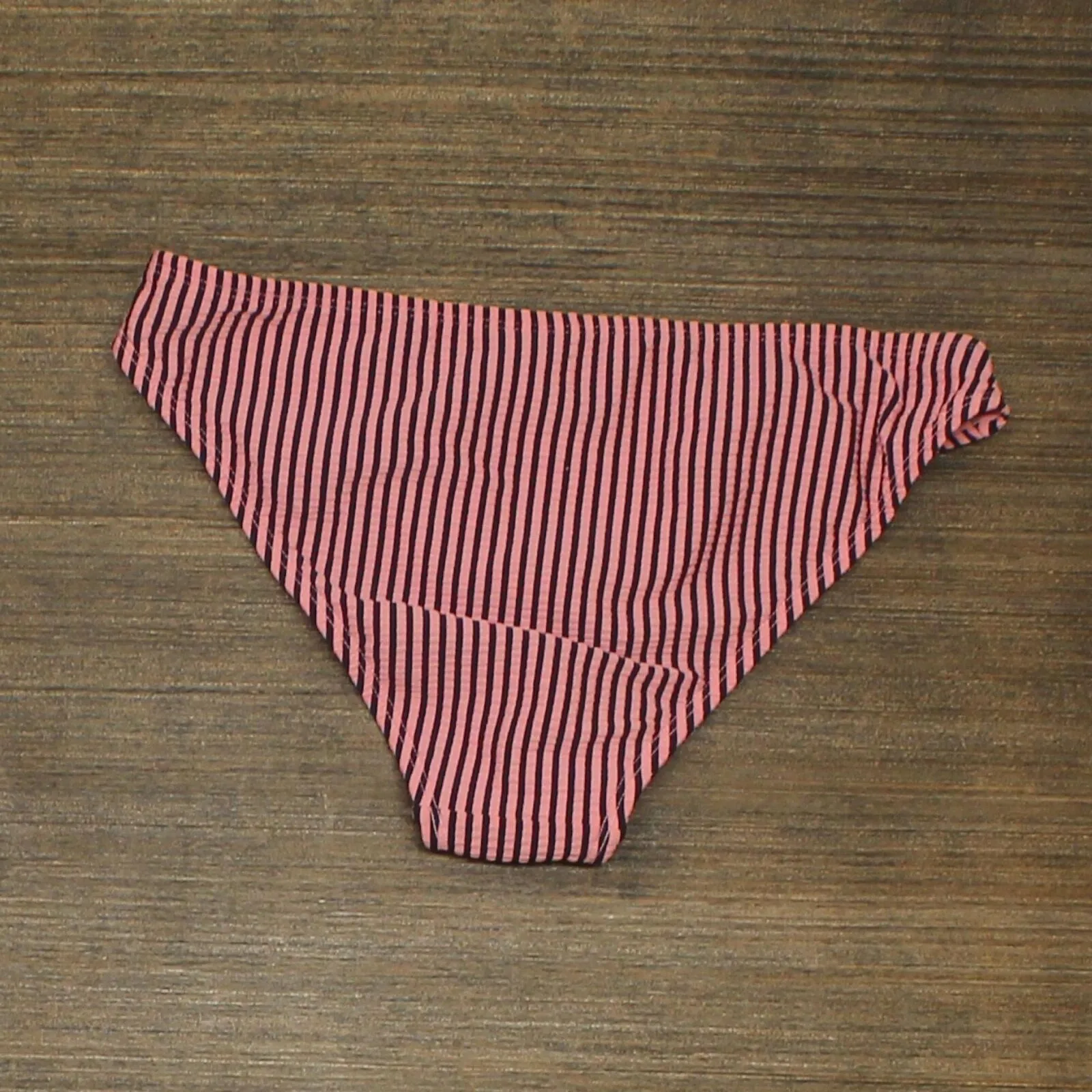 Xhilaration Juniors' Seersucker Cheeky Striped Bikini Bottom