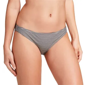 Xhilaration Women's Striped Bikini Swim Bottom Black / White XS