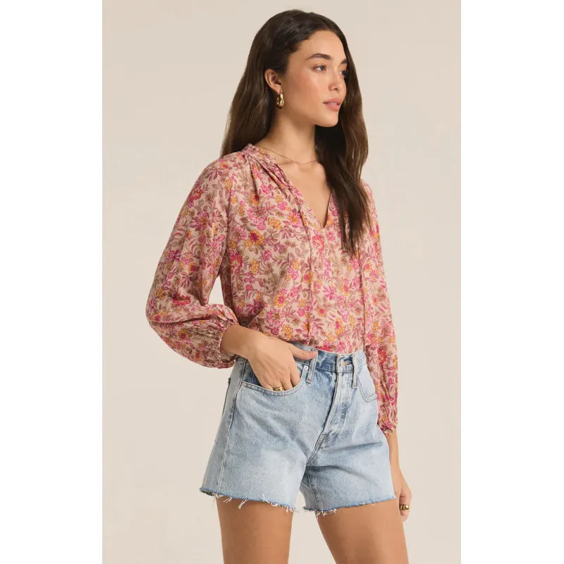 Z Supply Carine Lima Floral Top